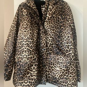 Urban Republic leopard print rain coat. NWT. Size M
